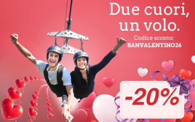 💞 Due cuori, un volo: -20% su tutti i biglietti regalo